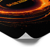 Solar-Eclipse 2024 Gesamt-Sun-Eclipse Poster (Ecke)