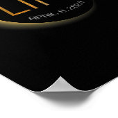Solar Eclipse 2024 Gesamter Solar Eclipse Staat Ar Poster (Ecke)