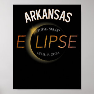 Solar Eclipse 2024 Gesamter Solar Eclipse Staat Ar Poster