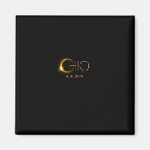 Solar Eclipse 2024 Gesamtsolarischer Eclipse-Staat Magnet (Vorne)