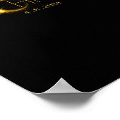 Solar Eclipse 2024 Gesamtsolarischer Eclipse-Staat Poster (Ecke)