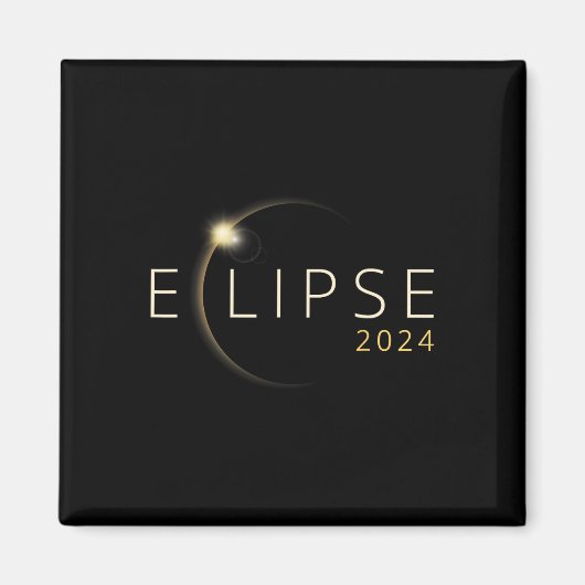 Solar-Eclipse 2024 Gesamtsolaröklipse 4,08,24 5 Magnet (Vorne)