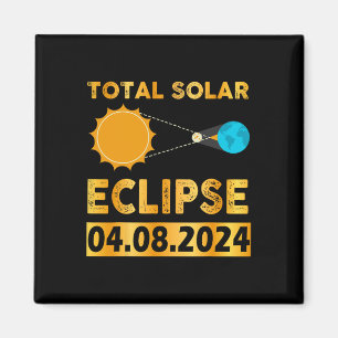 Solar-Eclipse 2024 Gesamtsolaröklipse 4,08,24 7 Magnet