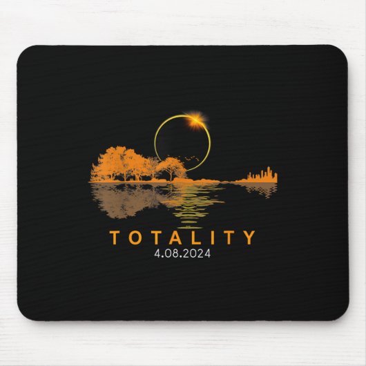 Solar-Eclipse 2024 Gesamtsolaröklipse 4,08,24 Gui Mousepad (Vorne)