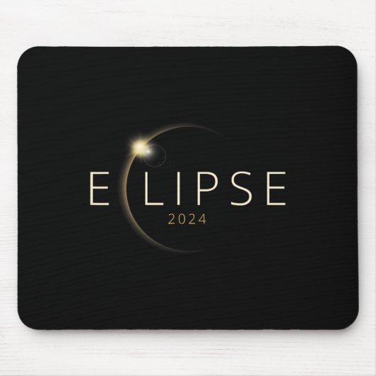 Solar-Eclipse 2024 Gesamtsolaröklipse 4,08,24 Mousepad (Vorne)