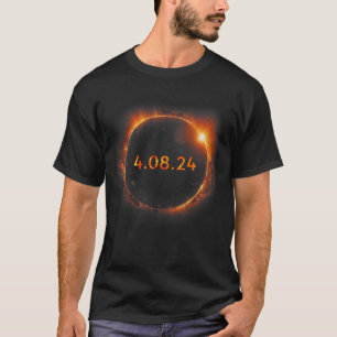 Solar-Eclipse 2024 Gesamtsolaröklipse 4,08,24 T-Shirt
