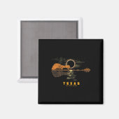 Solar Eclipse 2024 Guitar 04.08.24 Totality Texas Magnet (Vorderseite/Rückseite)