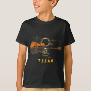 Solar Eclipse 2024 Guitar 04.08.24 Totality Texas T-Shirt