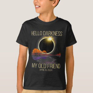 Solar Eclipse 2024 Hallo Dunkelheit Mein alter Fre T-Shirt