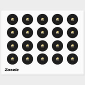 Solar Eclipse 2024 Ich Got Mooned Total Eclipse Sw Runder Aufkleber (Blatt)
