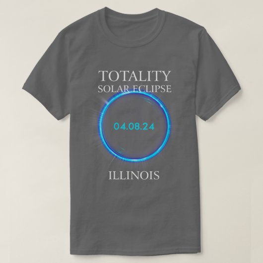 Solar Eclipse 2024 ILLINOIS 04 T-Shirt (Design vorne)