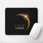 Solar Eclipse 2024 Illinois Totality Spring 4,08,2 Mousepad (Mit Mouse)