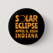 Solar Eclipse 2024 Indiana Button (Vorderseite)