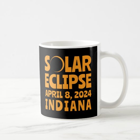 Solar Eclipse 2024 Indiana Kaffeetasse (Rechts)
