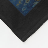 Solar Eclipse 2024 Indiana Starry Night Fleecedecke (Ecke)