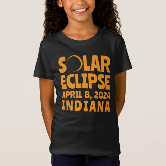 Solar Eclipse 2024 Indiana T-Shirt (Vorderseite)