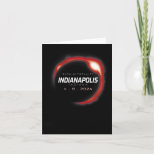 Solar Eclipse 2024 Indianapolis Indiana 8. April 2 Karte