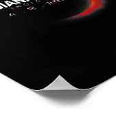 Solar Eclipse 2024 Indianapolis Indiana 8. April 2 Poster (Ecke)