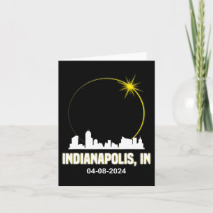 Solar Eclipse 2024 Indianapolis Skyline Indiana Ec Karte
