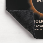 Solar Eclipse 2024 Insgesamt 04.08.24 Texas Tx Mousepad (Ecke)