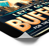 Solar Eclipse 2024 Lass#39;s gehen nach Buffalo Ne Poster (Ecke)