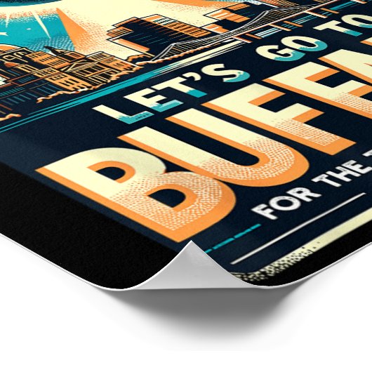 Solar Eclipse 2024 Lass#39;s gehen nach Buffalo Ne Poster (Ecke)