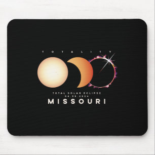 Solar Eclipse 2024 Missouri Gesamter Eclipse Astro Mousepad