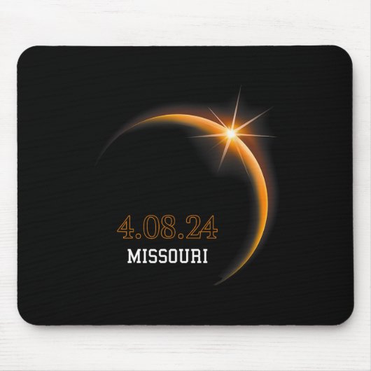 Solar Eclipse 2024 Missouri Totality Spring 4,08,2 Mousepad (Vorne)
