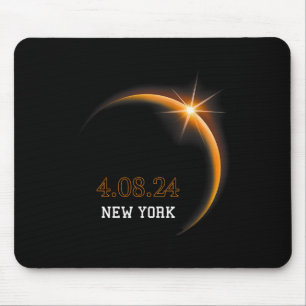 Solar Eclipse 2024 New York Totality Spring 4,08,2 Mousepad