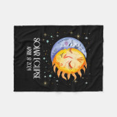 Solar Eclipse 2024 Niedlich Solar Eclipse Kids Boy Fleecedecke (Vorderseite (Horizontal))