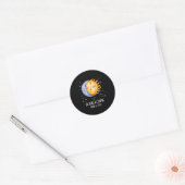 Solar Eclipse 2024 Niedlich Solar Eclipse Kids Boy Runder Aufkleber (Umschlag)