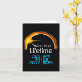Solar Eclipse 2024 Niedlich Solar Eclipse Kinder K Karte (Gelbe Blume)