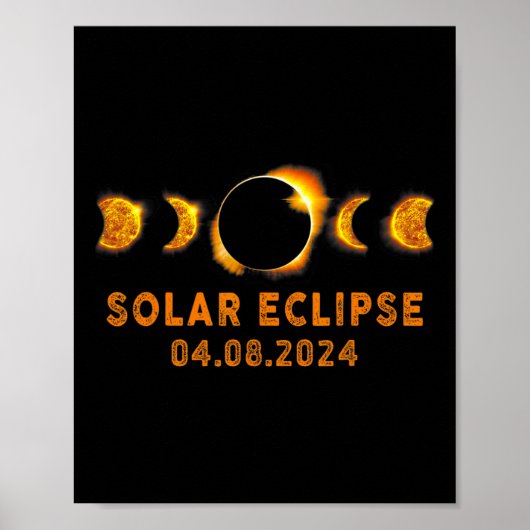 Solar Eclipse 2024 Niedlich Solar Eclipse Kinder K Poster (Vorne)