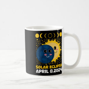 Solar Eclipse 2024 Niedlicher Kleinkinderjunge Ges Kaffeetasse