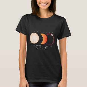 Solar Eclipse 2024 Ohio Total Eclipse America Grap T-Shirt