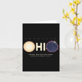 Solar Eclipse 2024 Ohio Total Eclipse Astronomie G Karte (Gelbe Blume)