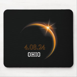 Solar Eclipse 2024 Ohio Totality Spring 4,08,24 Mousepad