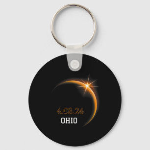 Solar Eclipse 2024 Ohio Totality Spring 4,08,24 Schlüsselanhänger