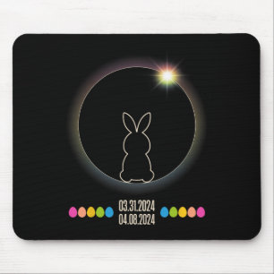 Solar Eclipse 2024 Osterhase Eier Mousepad