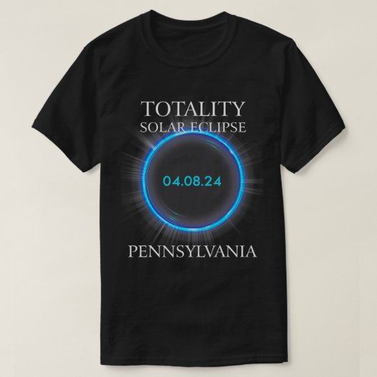Solar Eclipse 2024 Pennsylvania 040824 Astronomie T-Shirt (Design vorne)