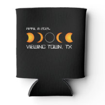 Solar Eclipse 2024 Personalisiert Town Staat insge