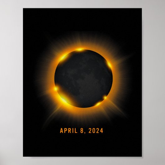 Solar Eclipse 2024 Poster (Vorne)