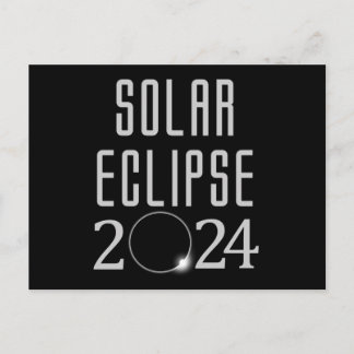 Solar Eclipse 2024 Postkarte