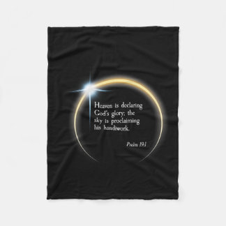 Solar Eclipse 2024 - Psalm 191 Fleecedecke