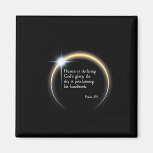 Solar Eclipse 2024 - Psalm 191 Magnet