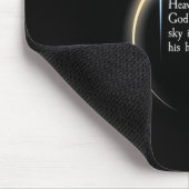 Solar Eclipse 2024 - Psalm 191 Mousepad (Ecke)