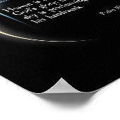 Solar Eclipse 2024 - Psalm 191 Poster (Ecke)