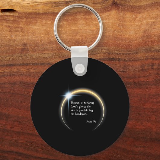 Solar Eclipse 2024 - Psalm 191 Schlüsselanhänger (Vorderseite)