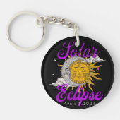 Solar Eclipse 2024 Schlüsselanhänger (Vorderseite)