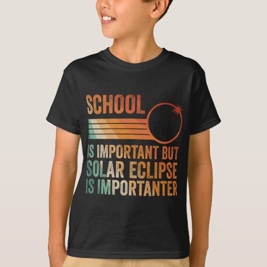 Solar Eclipse 2024 Shirt School Solar Eclipse I (Vorderseite)
